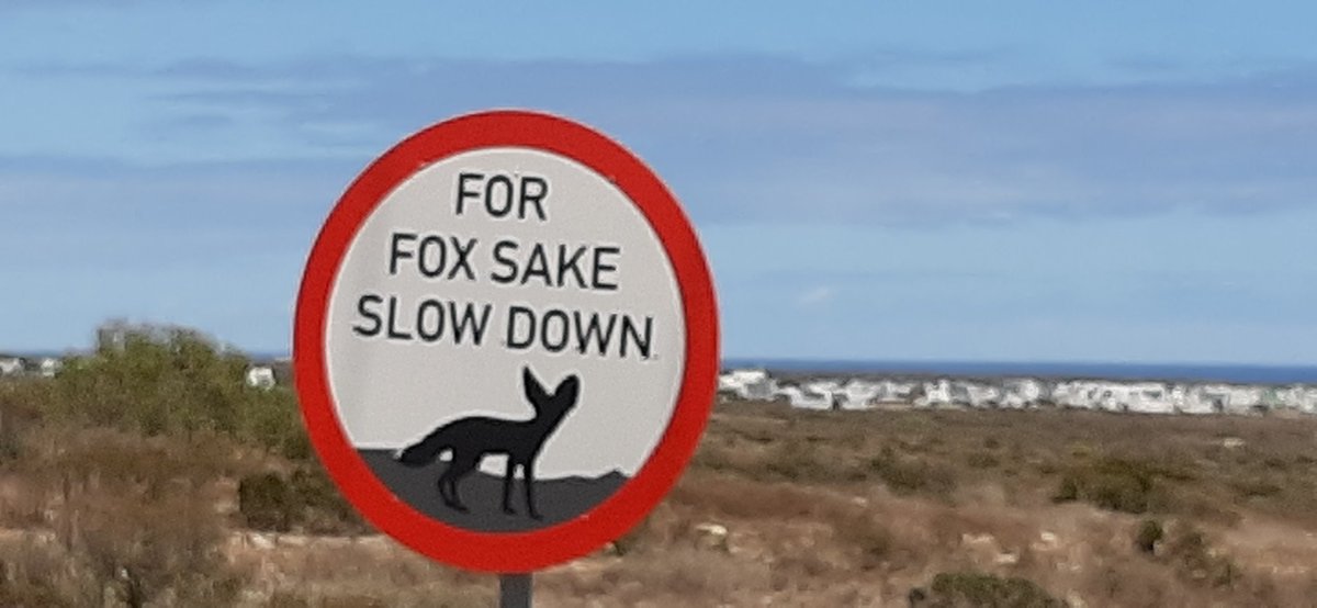 BennieB2015's tweet photo. By far the wittiest road sign I have seen in many, many years. #jacobsbay #funny https://t.co/X6oisZMDpc