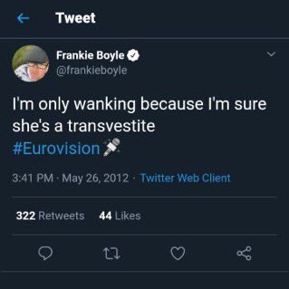 ArchRose90's tweet photo. Oh dear, look at Frankie Boyle saying "problematic" &amp; "lazy" jokes.

Funnily enough, Frankie likes to forget that he built a career by making offensive jokes. https://t.co/qjat5qVJbt