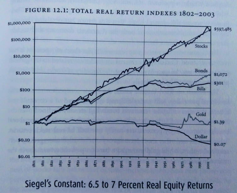 Investment Two: Internationally Diversified Stocks Buying and holding quality assets is one of the easiest ways to build wealth long-term. Stocks gain value while the dollar loses it.Here's a graph from Jeremy Siegel's "The Future For Investors."