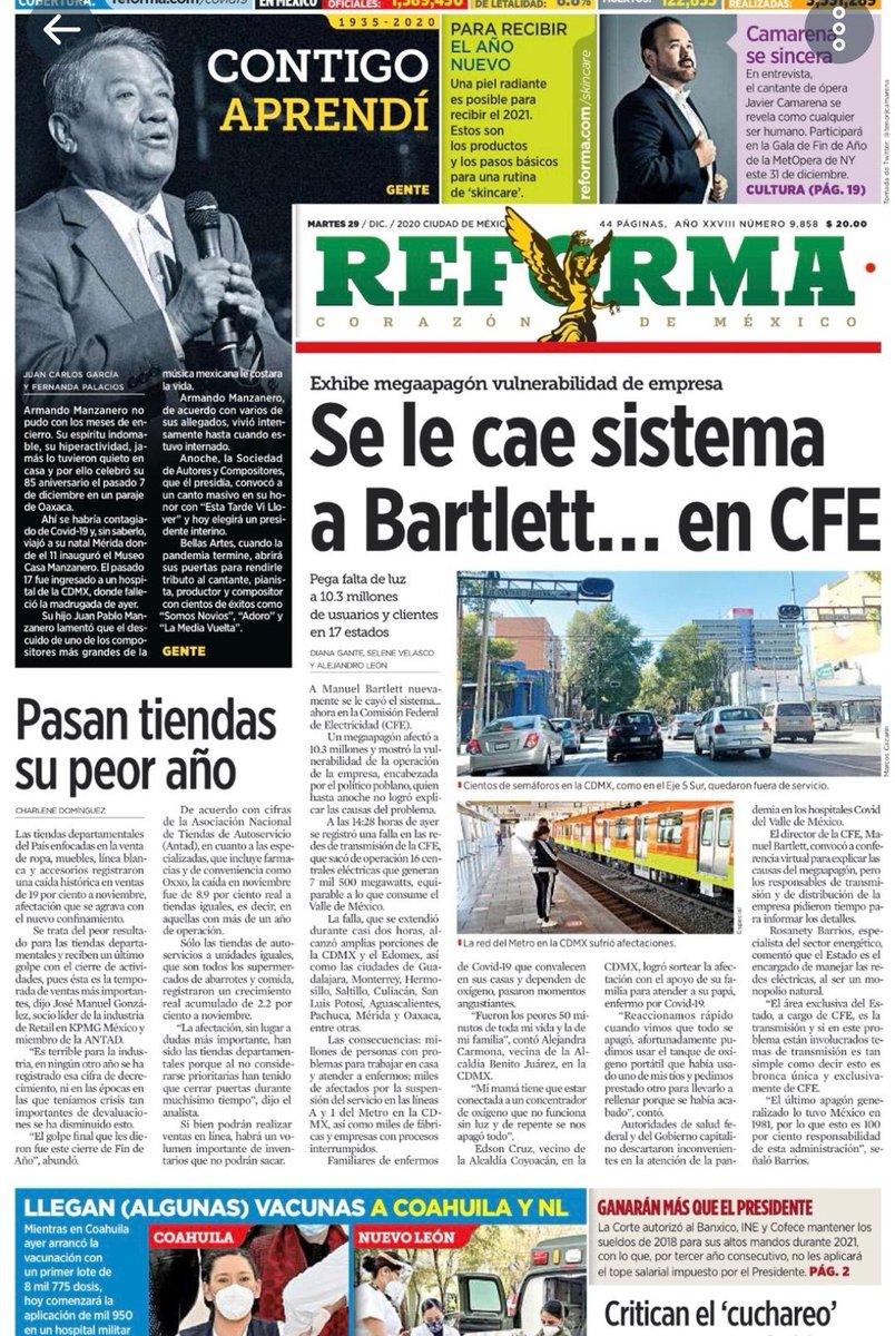 EATZ_mx's tweet photo. @MemeYamelCA No fue un carton, fue la primera plana del @reforma, no se esperaba menos de el #fancin inmundo. Hace mucho tiempo se les acabo la creatividad. https://t.co/0C58Rjpq1z