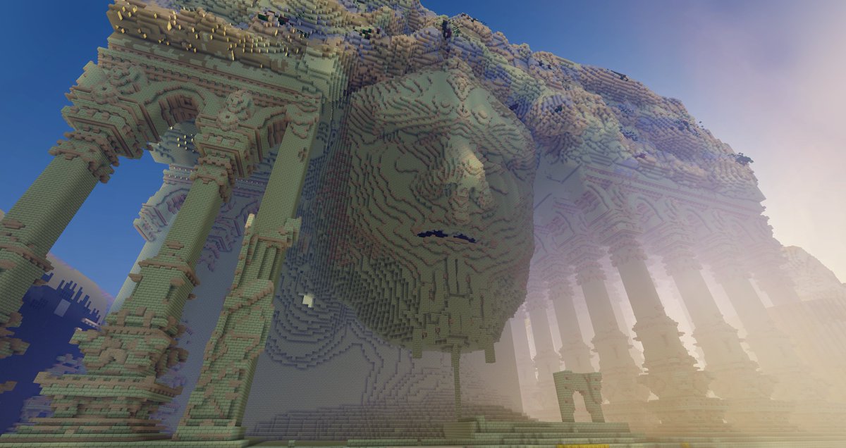 Le projet "Horae", un monde fantaisie où vivent 3 grandes tribus (dont l'une manipulant la magie) qui ont érigé la cité d’Horae, continue de progresser. Voici quelques screens du point de spawn et du plot XXL de LoliBretzel mis sur le projet. #Minecraftbuilds