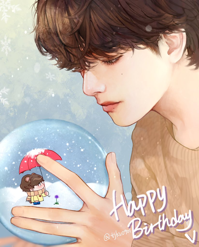 tjkv0901's tweet photo. #뷔 #V 🎂Happy Birthday～ https://t.co/KS5y3frDgv
