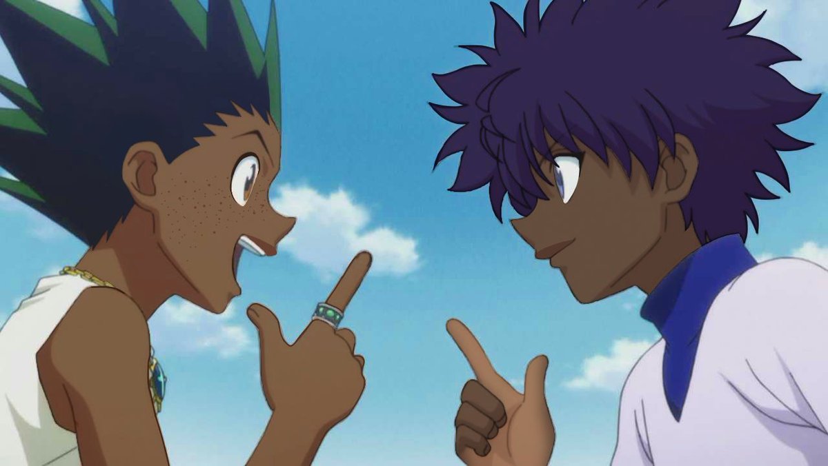 wallpapers Black Gon And Killua gon and killua are dark skinned