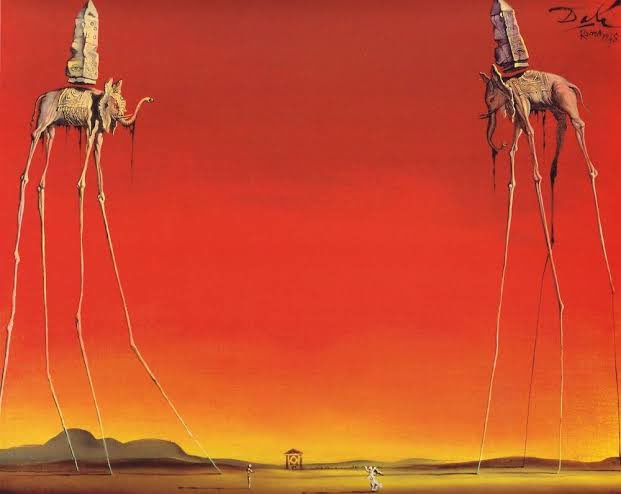 Ellingstones's tweet photo. #ArtsInFocus 🎨 |

“The Elephants” ~ Salvador Dali (1948)

#Dali #SURREALISM #surrealart #salvadordali #Art #artisticstyle https://t.co/dZnHcPIXt1