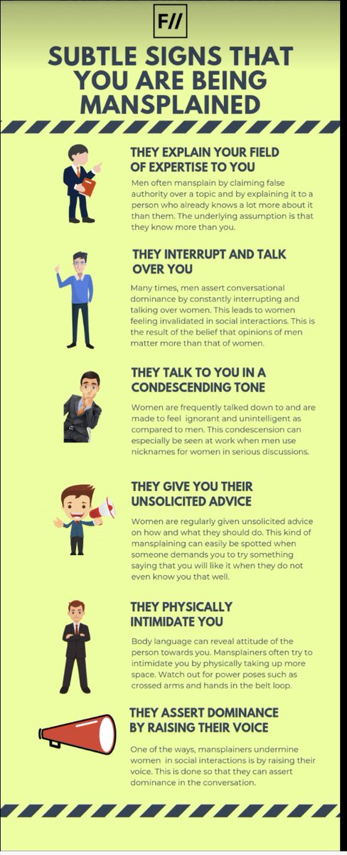 Mansplaining 101: Not necessarily abuse, but definitely unnecessary and annoying.