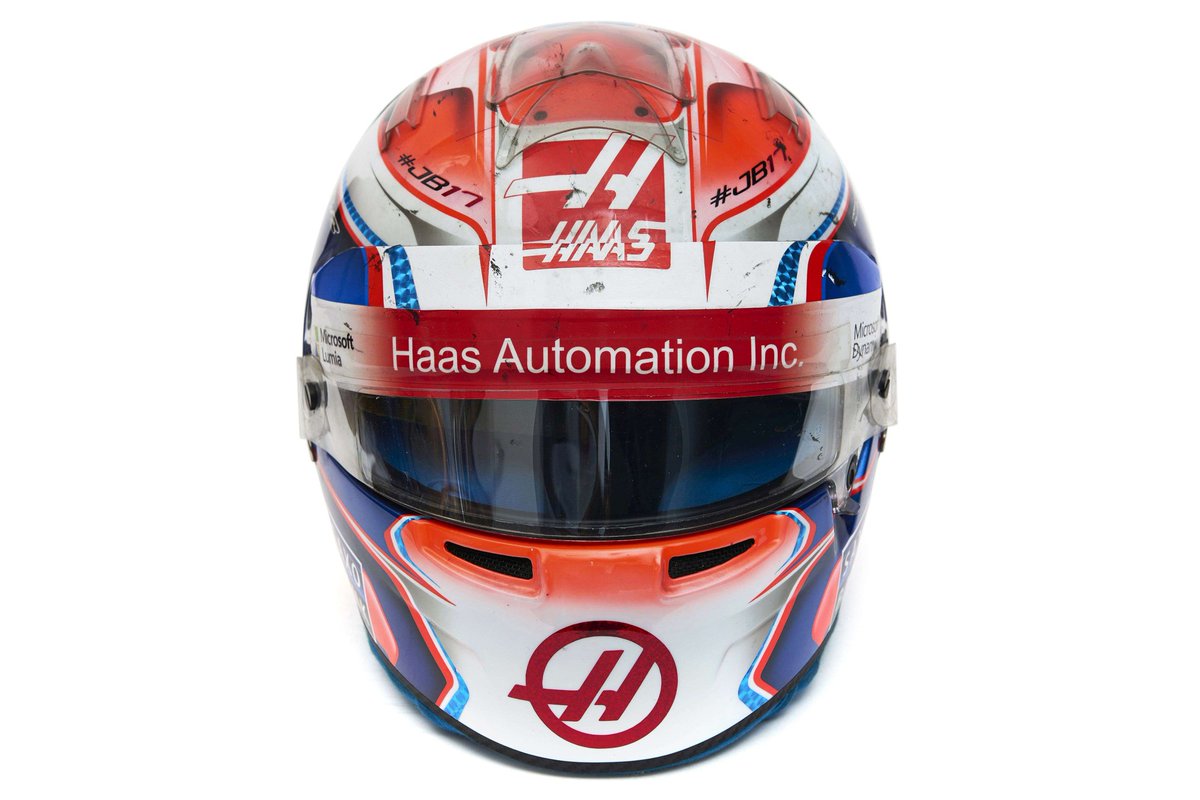 2016 - Mônaco Capacete feito em homenagem ao Jules Bianchi, fazendo alusão ao seu P9 em Mônaco com a Marussia.