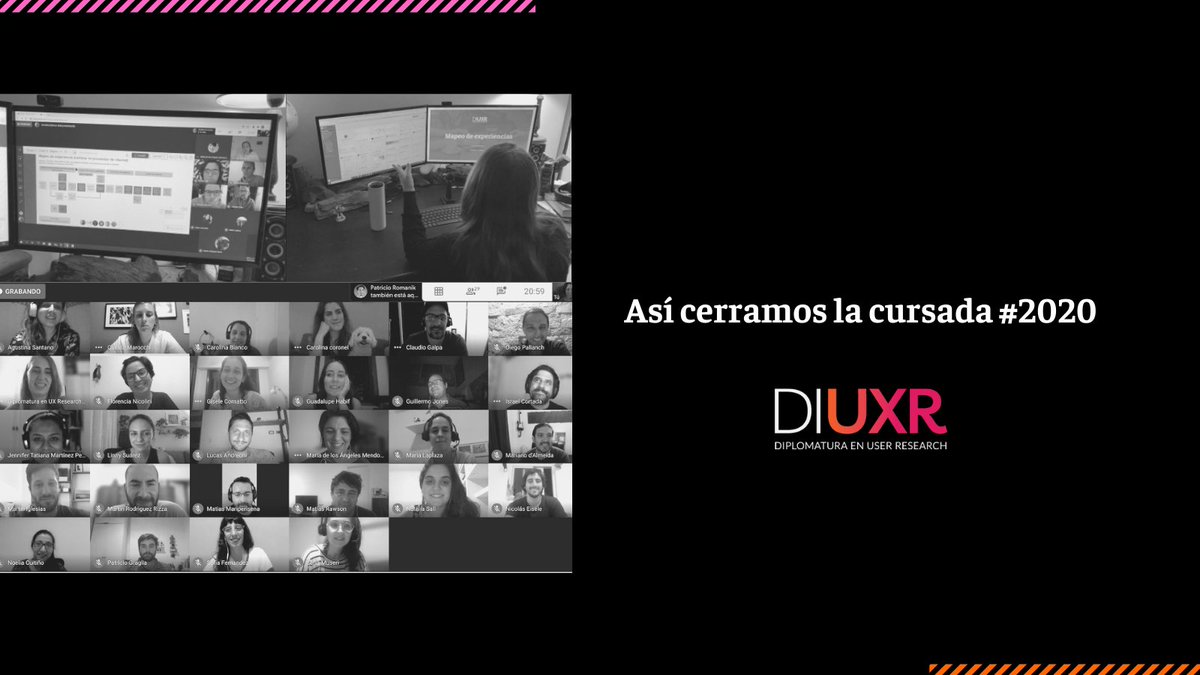 Tras un un #2020 con grandes desafíos y muchos aprendizajes estamos muy contentas contarles que cerramos nuestra primera cohorte y felicitar a nuestros egresados por el esfuerzo, constancia y trabajo en equipo.

#DIUXR #Research #UX #uxResearch #userexperience #uxr #userResearch
