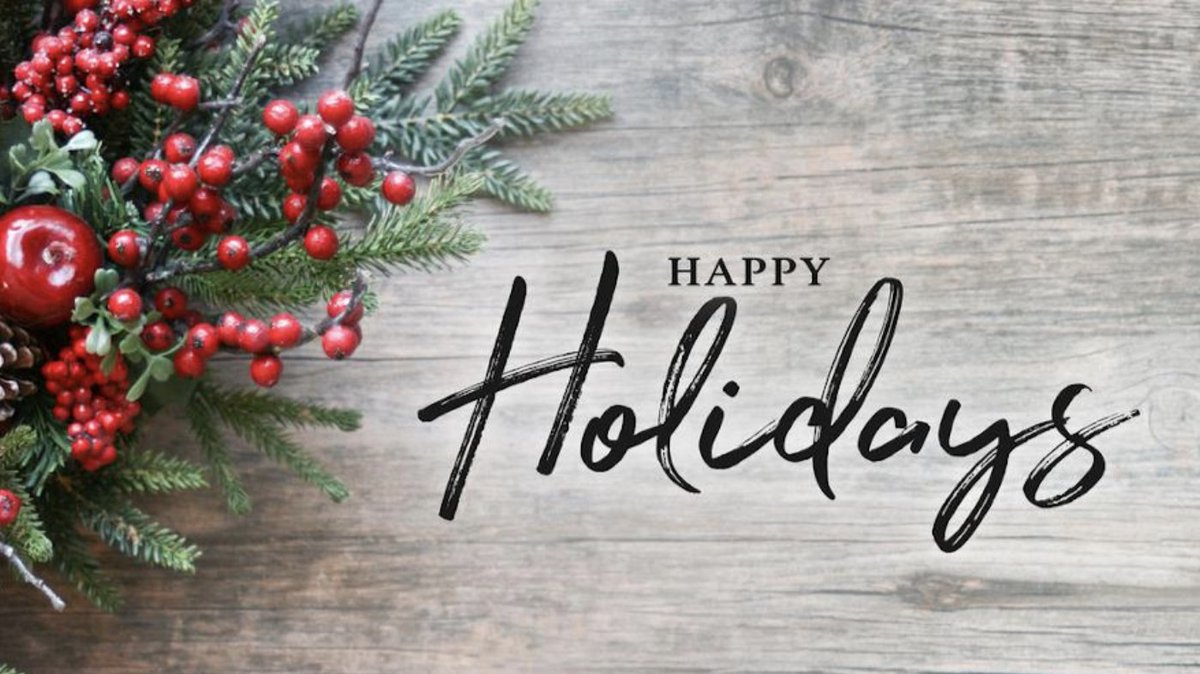 Hoping that everyone is enjoying a happy and safe holiday season! ❤️