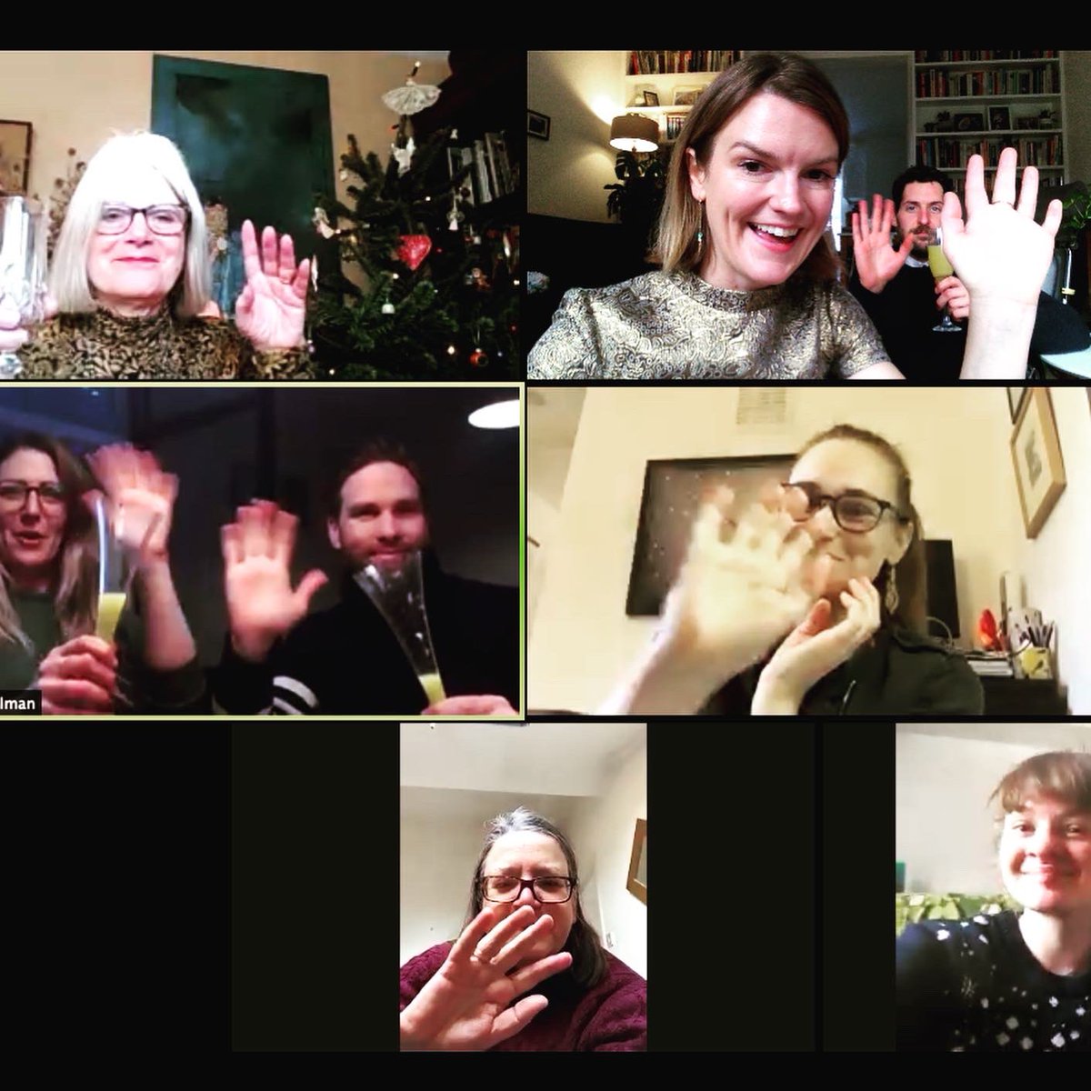 yellowwarbler1's tweet photo. Here are a few highlights from our Christmas Day Zoom. Thank you so much to everyone who came. It brightened up our day; hopefully it did yours! Carols were sung, gifts were opened &amp; there were the usual technical issues, of course. Looking forward to the next one! https://t.co/jQvDXcDVil