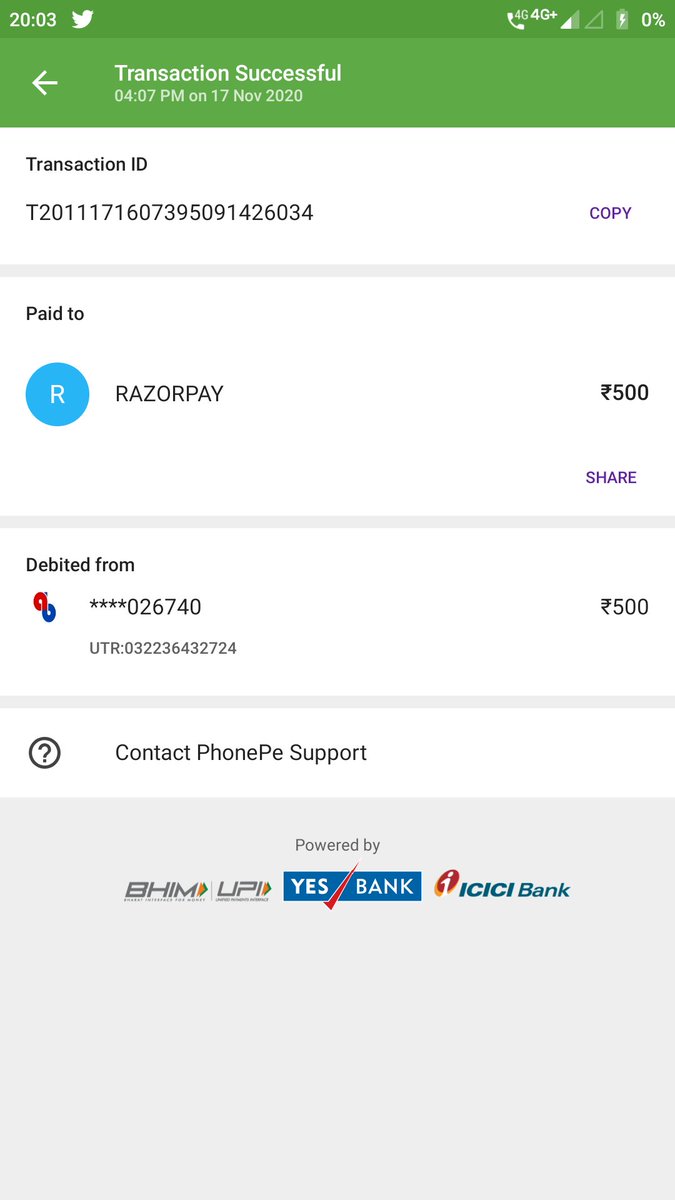 _mr_deb_'s tweet photo. It's a big scam. Huge amount of money was trapped. Lots of people going to depression for this scam .@Razorpay here is my transaction I have made 35500 transaction. Please help me refund as soon as possible. Help me. Help us.
#amazonweborderscam @RazorpayCare #omgbursescam2020 https://t.co/V5GFh95cMp