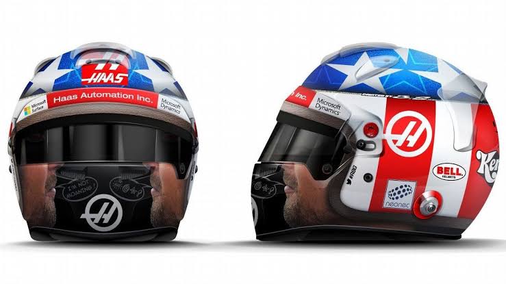 2017 - EUA Capacete em homenagem à Nicky Hayden, campeão da MotoGP que faleceu em maio de 2017.