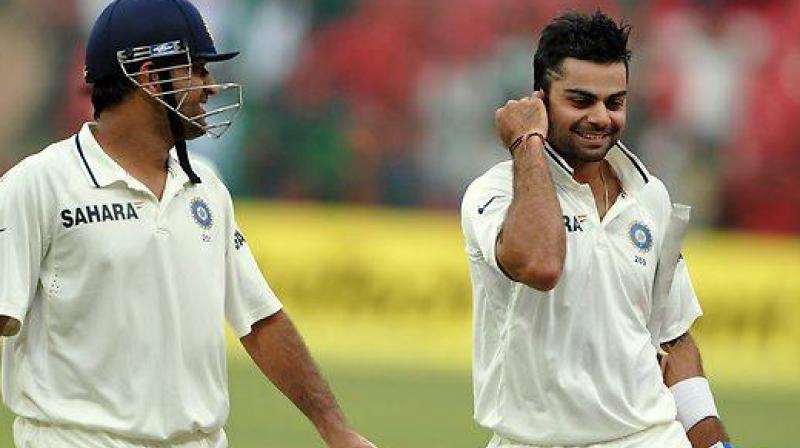 Indian test team was going through a very rough patch during 13-14, having lost successive series to SA, NZ, Eng, Aus. It was during the Aus series that MSD decided to hang his boots and handover the very young test team to his then deputy Virat Kohli.