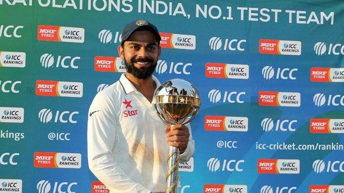 5. Sept 16 - NZ tours IN - 3 matchesIndia whitewashed NZ by 3-0. Virat scored double hundred number 2 while Pujara, Rahane, Rohit found them among runs. Ashwin was the MOS for his 27 wickets in 3 matches. Virat received the ICC test championship mace and India got the Rank 1 