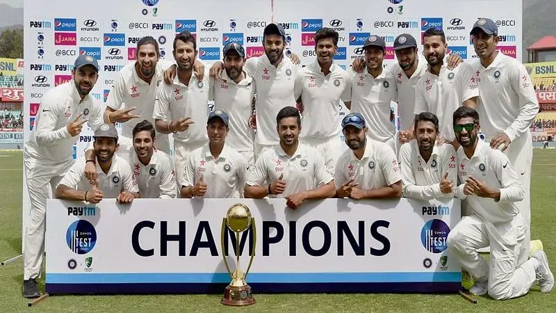 8. Feb 17 - Aus tours IN - 4 matchesIndia lost the first match but then displayed great character by winning the series 2-1 with scoreline of LWDW.KL Rahul dominated by series by scoring 6 50s in 7 innings. Ravi was the MOS for his 25 wickets, not Ravi Ashwin but Ravi Jadeja.