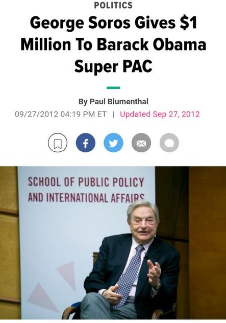 ~10~Joe Biden as well as Clinton and Obama all received donations to Super PACs. Sorors this year put more than a BILLION dollars. Remember he is one of the ones in control in the background.