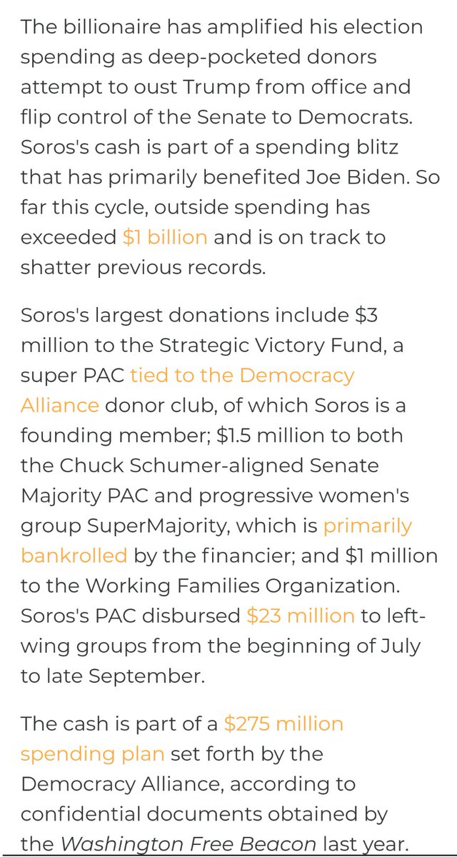 ~10~Joe Biden as well as Clinton and Obama all received donations to Super PACs. Sorors this year put more than a BILLION dollars. Remember he is one of the ones in control in the background.