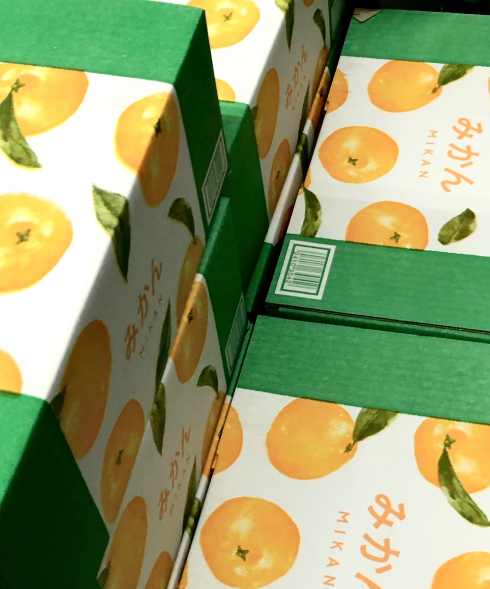 少女廣告 むシズ 今日の消費せいかつ ただの山積みのダンボール入りみかんなんだけどイラストがちょっと可愛い 葉っぱを描くところに美学を感じます