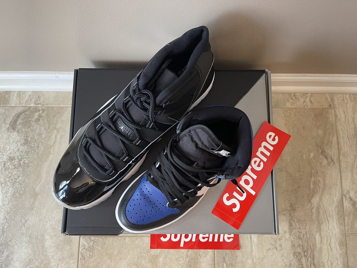 check_outs's tweet image. Before they get returned: the size 18 Jubilees. The royals are size 8.5 for comparison