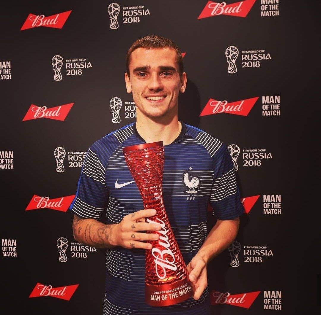 Let's start where the tournament ended: the finalMany people, mainly United fans, claim Pogba won the MOTM award in the final. In fact, it was Griezmann who won the official MOTM awardHis free kick led to the opener before he grabbed a goal of his own