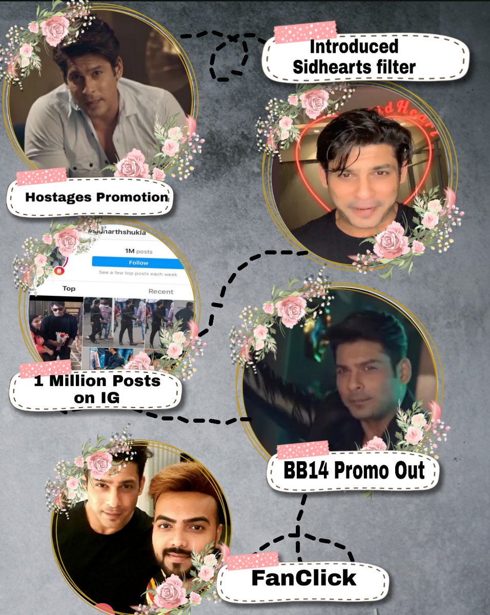 SEPTEMBER Month began with surprise when Sid introduced a cute Sidheart filter for his fans & we all just loved it. Another proud moment came when  #SidharthShukIa touched 1 M impressions on IG. Month ended at high note with news of Sid's appearance in BB14. #Sidharths2020Rewind