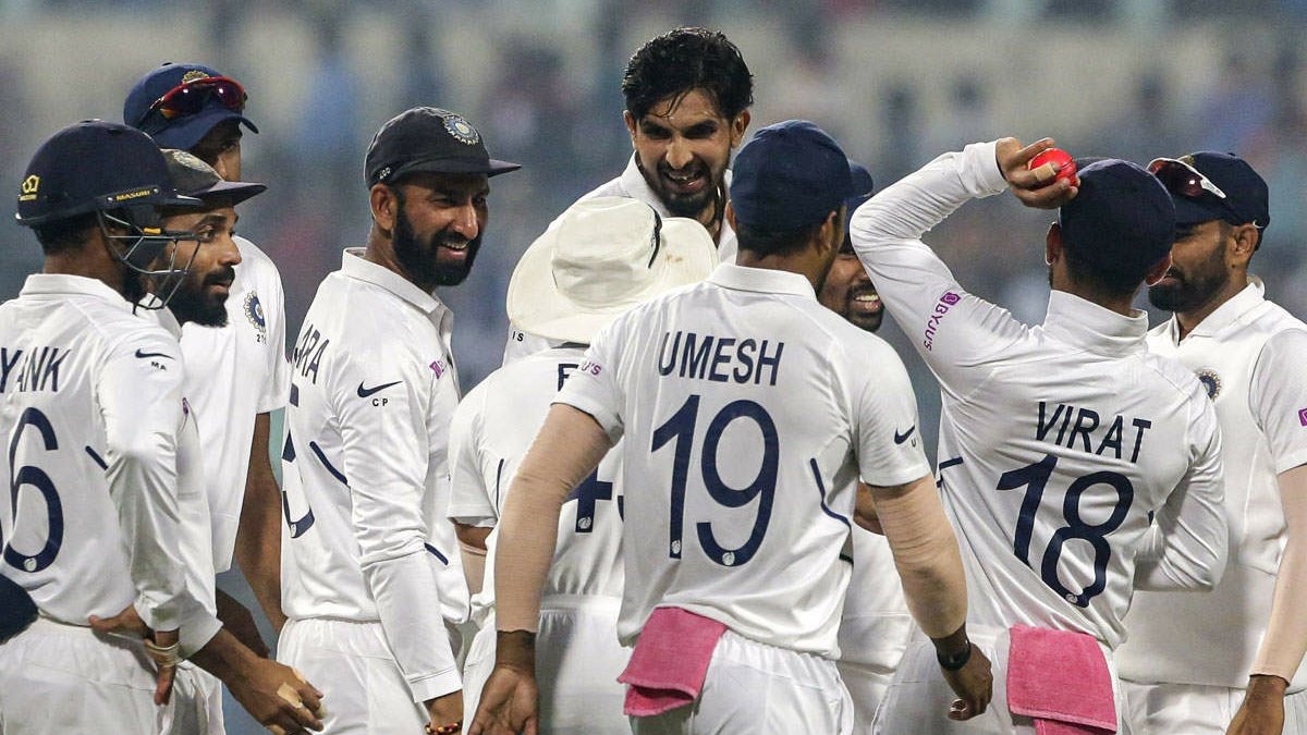 17. Nov 19 - BD tours IN - 2 matchesWinning both the tests by the margin of innings, India became the first team to do so in 4 continuous matches.Mayank scored yet another 200 and Virat scored a 100 in the pink ball test.The pacers were found to be picking 33/40 wickets.