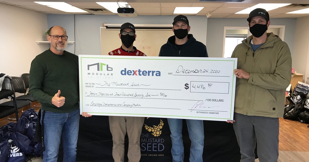 A huge pat on the back for our team in Kamloops who raised a grand total of $4,476 to donate to @mustardseedyka this holiday season. This donation will allow the Mustard Seed to provide 1,276 meals to those in need along with their special blend of caring, support and kindness.