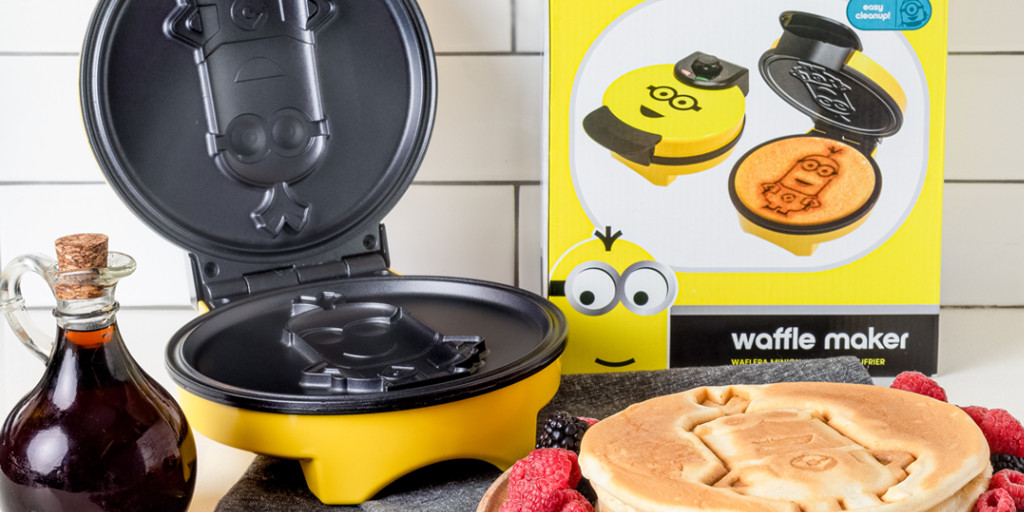 uncannybrands's tweet photo. This little yellow guy already looks a bit like a waffle, so we took it one step further! @Minions #minions #waffle #RiseOfGru #minonsparty @UniStudios @DespicableMe #funfood #despicableme #minionslove #minionstuff #waffles #wafflemaker #breakfast #uncannybrands #thatsuncanny https://t.co/unfSMOXZNk