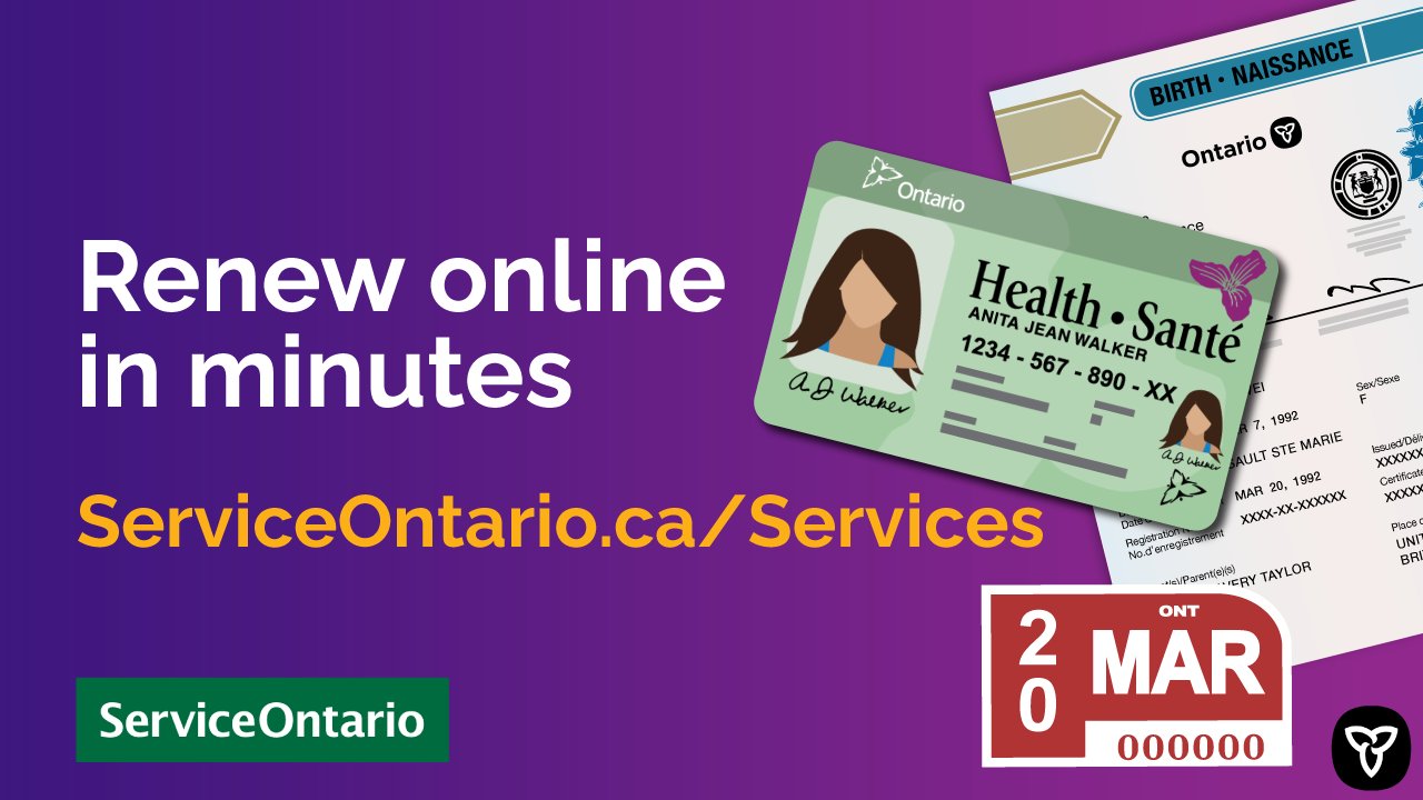 Serviceontario On Twitter Why Wait In Line When You Can Renew Your Licence Plate Sticker Driver S Licence And More Online Renew Online Https T Co Pfhecrapu7 Https T Co Bssrskwndl Twitter