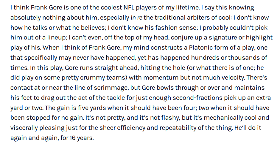Frank Gore kept running: defector.com/frank-gore-kep…