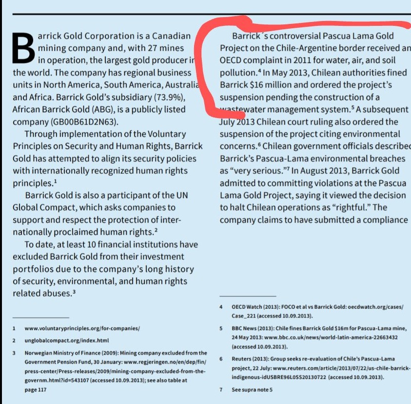 ~15~I recently stumbled upon a publication by Facing Finance labeled ‘Dirty Profits2. UBS, Newmont, and Barrick have all been involved in violating human rights in one shape or form. No wonder they work well with the Clinton’s global cabalist plan...