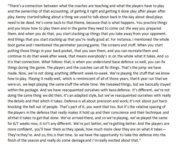 Carroll's comments in his 710 ESPN Seattle Monday radio hit are music to the ears. Clearly, he saw the defensive issues similarly to  @cmikesspinmove and I. Keeping things simple. Building the chemistry. Executing the base to a high standard. Sprinkling in the sub-package stuff.
