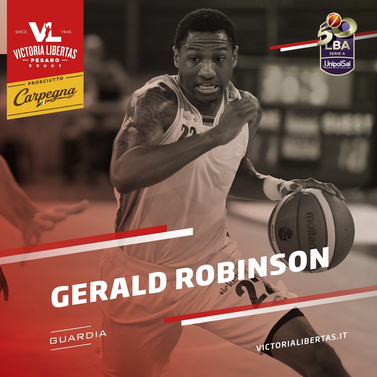 VLPesaro's tweet photo. β οΈ Gerald Robinson firma con la Carpegna Prosciutto Basket Pesaro βοΈπ₯ π₯πβͺπ΄
π https://t.co/Evo2GMGcSp
#WelcomeGerald https://t.co/lNUzT7FFGW