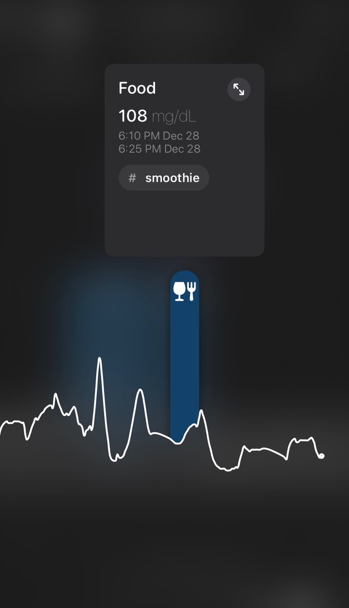 Pre-run fueling is critical for sustained performance. And stable & sustainable fuel sources are key.Currently testing how certain variables impact my glucose levels with  @supersapiensinc Here are the CGM results from 2 smoothies 