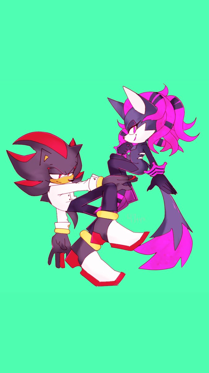47tyx's tweet image. Shadow and Valtron: a lot of people have been wanting me to draw these two together. #ShadowTheHedgehog #valtron #phantomruby #sonicoc #sonicfc