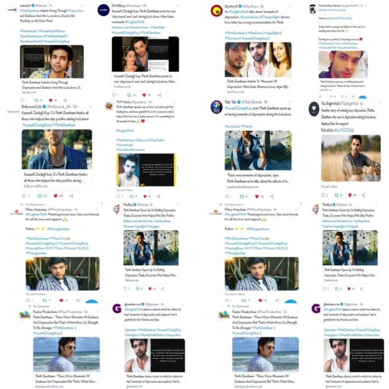 The world recognized & applauded the inner strength of a CH that showed how the hardest struggles can be fought w/dignity w/o getting bitter at the end of it, while still showering love, gratitude, positivity & humility! What an INSPIRATION-proud, happy tears! #ParthSamthaan 9/n