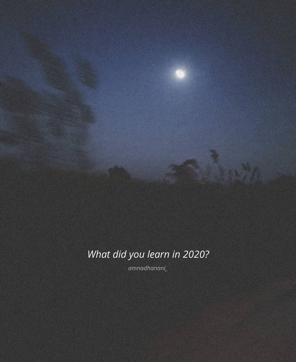 2020'de ne öğrendin?