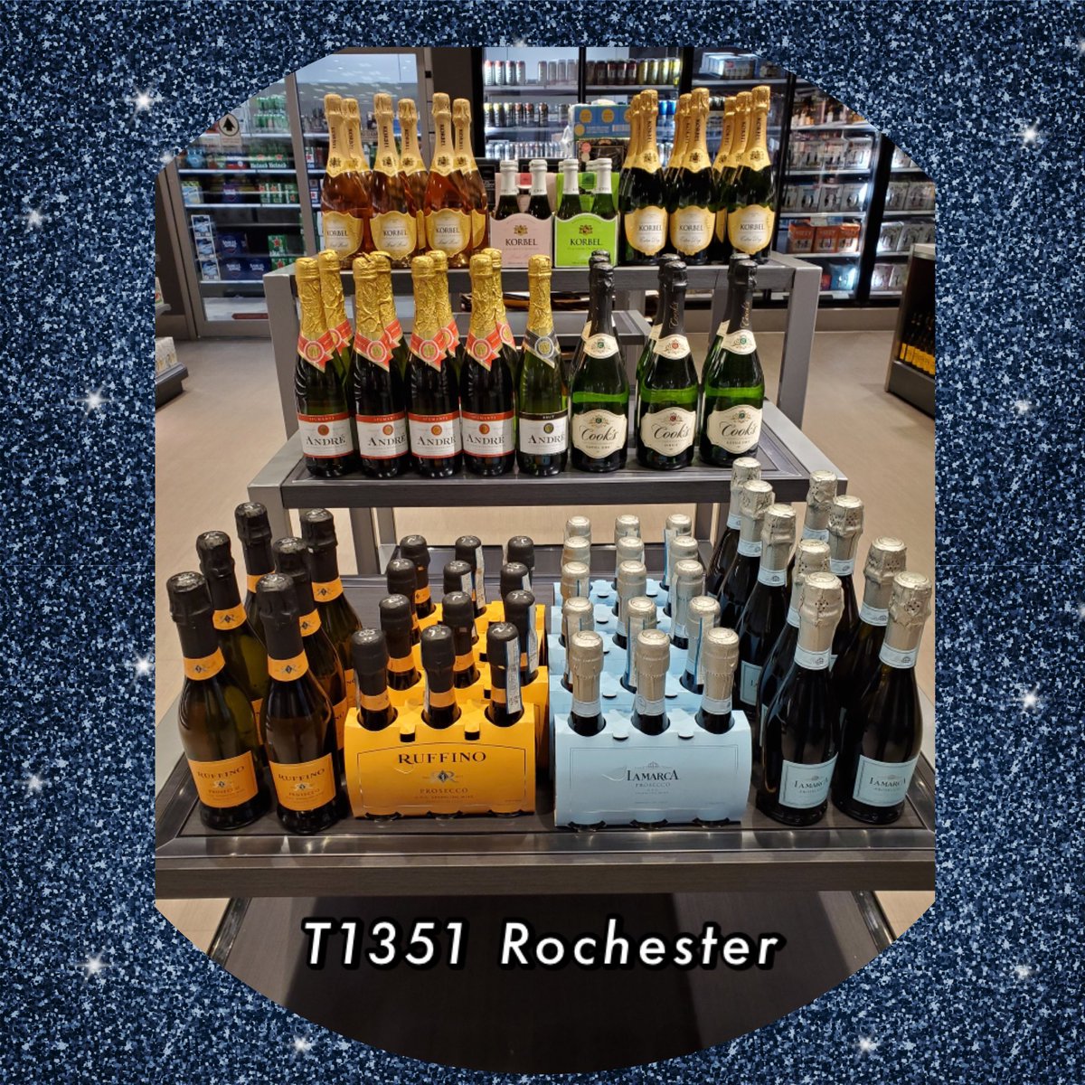 Rochester Liquor Store is ready to ring in their 1st New Year! They’ve got bubbles everywhere! 🥂🍾🥳 #GoSales #T1351 #D111 #G196 #R100   #ProudFBC #WorkSomewhereYou❤️ ⁦<a href="/WendyfromTarget/">Wendy Guadarrama</a>⁩ ⁦<a href="/emily_lindaaaa/">Emily Linder</a>⁩