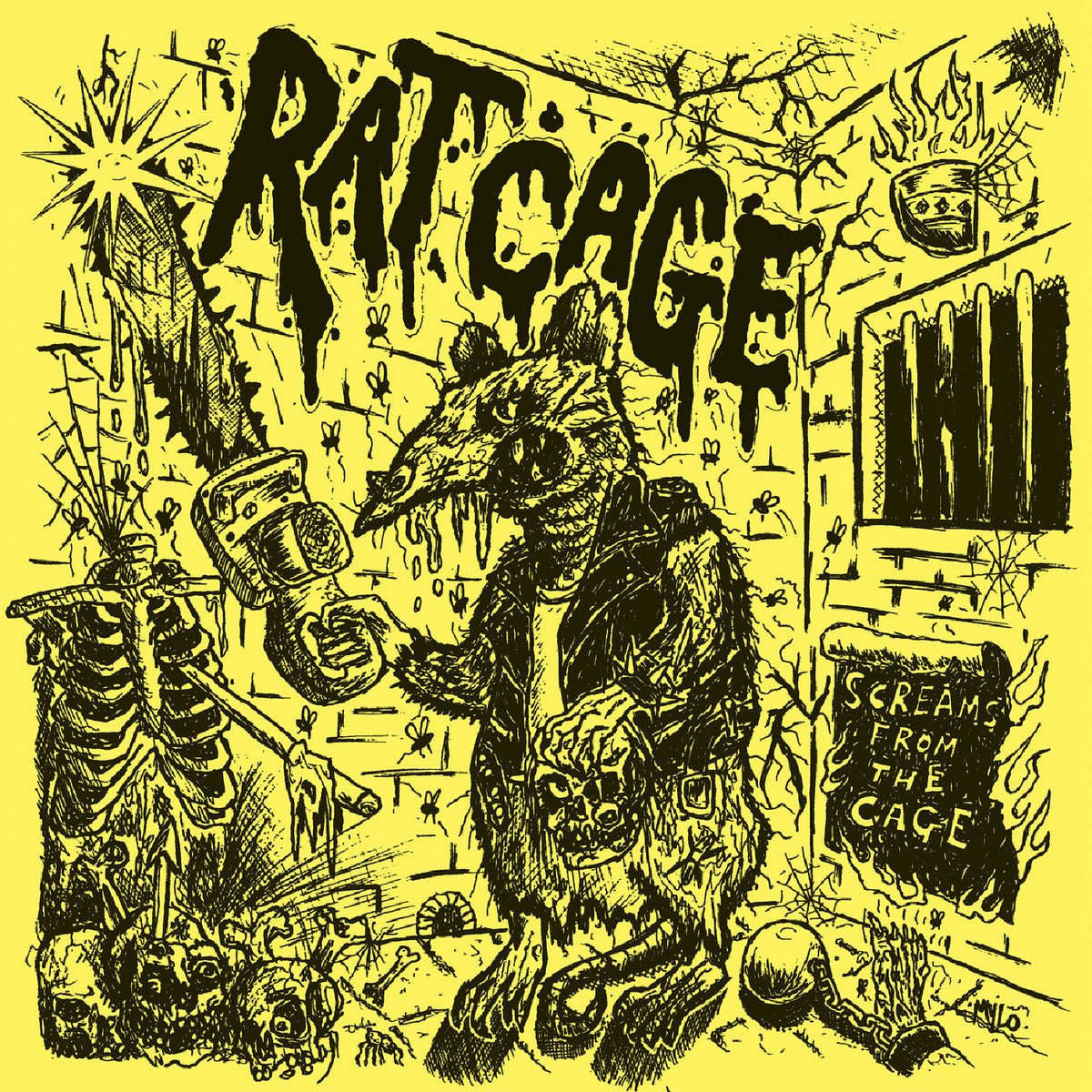 56. Rat Cage - Screams From The Cage (one of the best album covers of the year and perhaps the best straight up kick ass rock n roll record too)