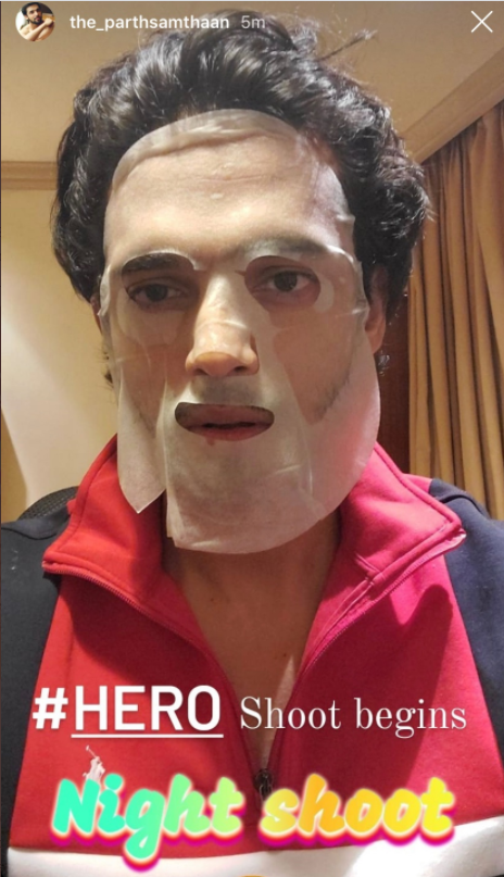 Few days later comes the official announcement of shoot resuming for  #MaiHerBollRahaHu by none other than  #Nawab himself in classic  #ParthSamthaan style in a midnight mask story! Get ready for the next ICONIC CH set to sweep hearts & ablaze screens! Ecstatic us!19/n