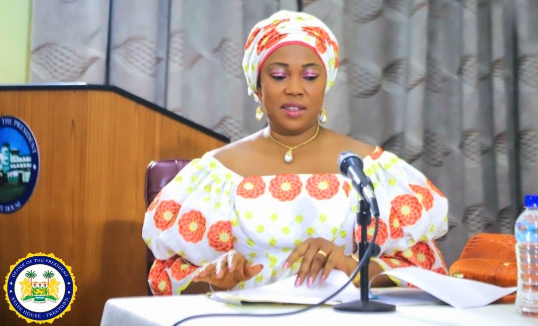 Capture_one's tweet image. #SierraLeone #HandsOffOurGirls Madam first lady @FatimaMaadabio as you've vowed to kick against actual or attempted rape or sexual assault on our girls, what's ur message to Sierra Leoneans regarding the allegations on #Unwanted pressure for sexual favors ?