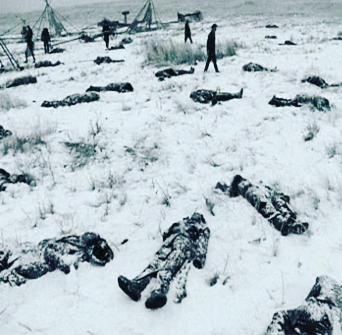 MMFlint's tweet photo. 130yrs ago today. Dec 29, 1890: The Wounded Knee Massacre. 300 unarmed Lakota women, children &amp; old men executed by the US Army. They had asked the spirits for 3 simple things: restore the Earth, return the buffalo &amp; make the White people disappear. Oops. This is White America. https://t.co/9erx0VJ5DF