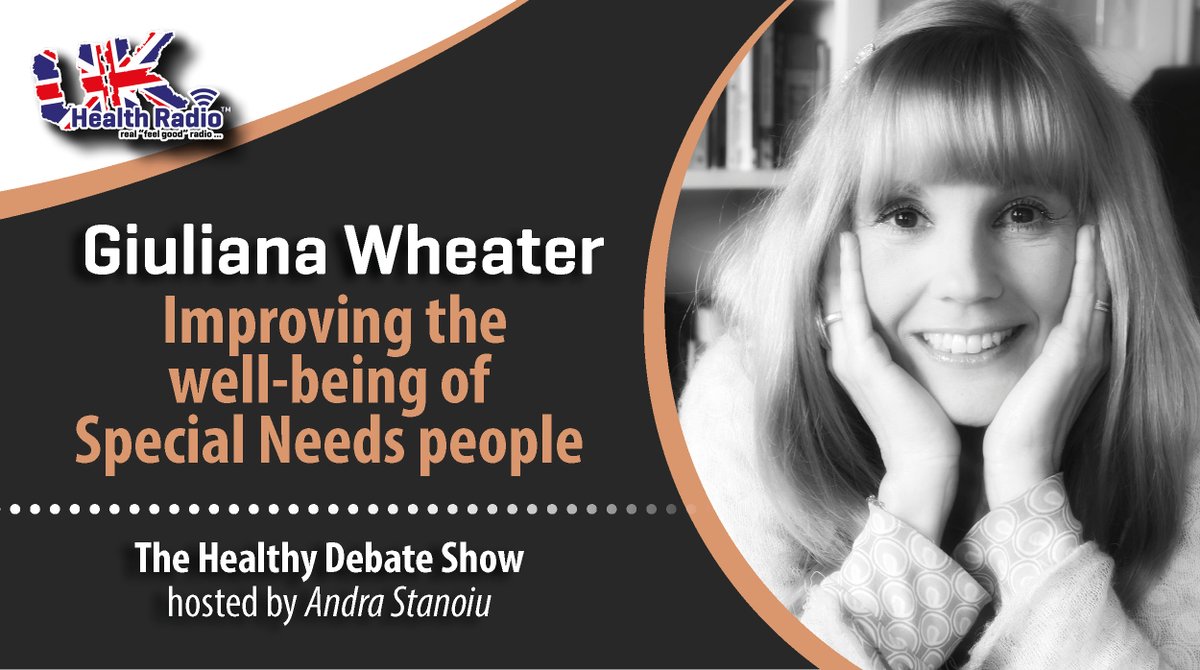 ukhealthradio's tweet photo. The Healthy Debate Show presented by Andra Stanoiu @ukhealthradio - Award-winning #ComplementaryTherapist @GiulianaWheater focuses on #familysupport and #alternativetherapies targeted at improving the #wellbeing of #specialneeds people… 👉📻🎧 https://t.co/kavHxWby4n https://t.co/nyxKcHYQhV