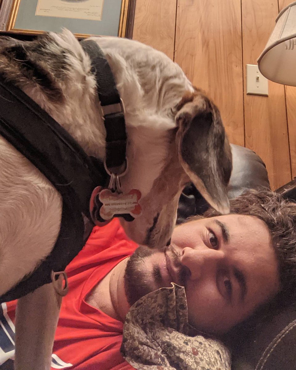 shaggy901516's tweet photo. From last night: Convo with Doggo!

Me: *inhales*
Dog: Huh? You say something? We going for a walk??
Me: *exhales*

#beagle #beagleconversations #beaglelove #beaglelife #beaglemania #onesidedconversation https://t.co/nm3qEc4XSZ