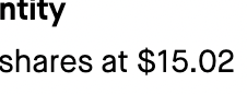  $fsr now $15.38, theres your example