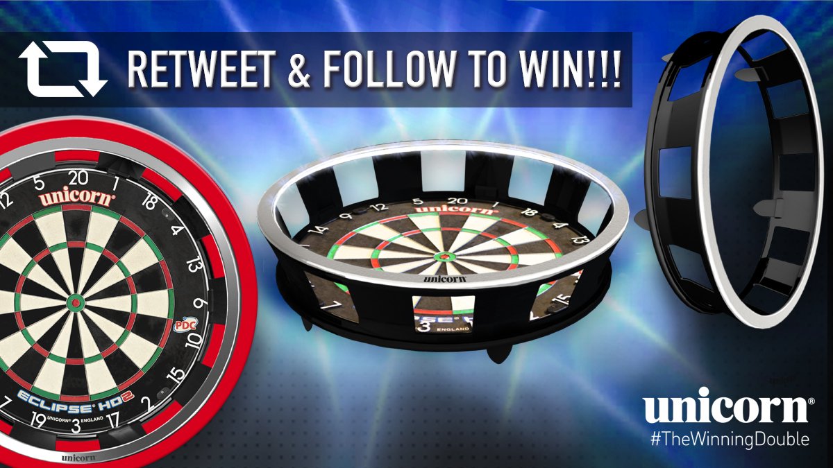 #WIN! ✨𝘾𝙊𝙈𝙋𝙀𝙏𝙄𝙏𝙄𝙊𝙉✨

Simply RT this post &amp; follow us to be in with a chance of winning a Unicorn Solar Flare Lighting Surround

playwiththebest.com/solar-flare.ht…

Ends Midday UK time - 04/01/21

#Darts | #Competition | #RTtoWin | #Giveaway | #Prize | #WHDarts