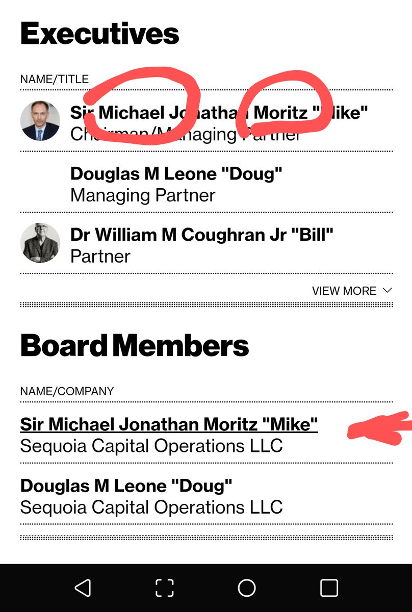 ~32~Interesting... Sequoia established a Chinese affiliate to their US firm. I only see 1 individual on Biden's transition team, "Michael Ortiz" for the National Security Council. While looking at the executives from Sequoia I see Michael Mortiz. Coincidence? I doubt it!