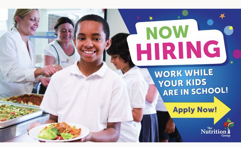 Now hiring!! cafeteria substitutes.. work while your kids are in school!! This is a 4 hour position. Apply today at thenutritiongroup.biz careers (hourly career portal) Come join our amazing team!! <a href="/JohnZesiger/">Dr. John W. Zesiger</a> <a href="/MV_Knights/">Moshannon Valley SD</a> <a href="/trtomasko/">Dr. Tracie Tomasko</a> <a href="/MVHS_Lunch/">Moshannon Valley Lunch</a>