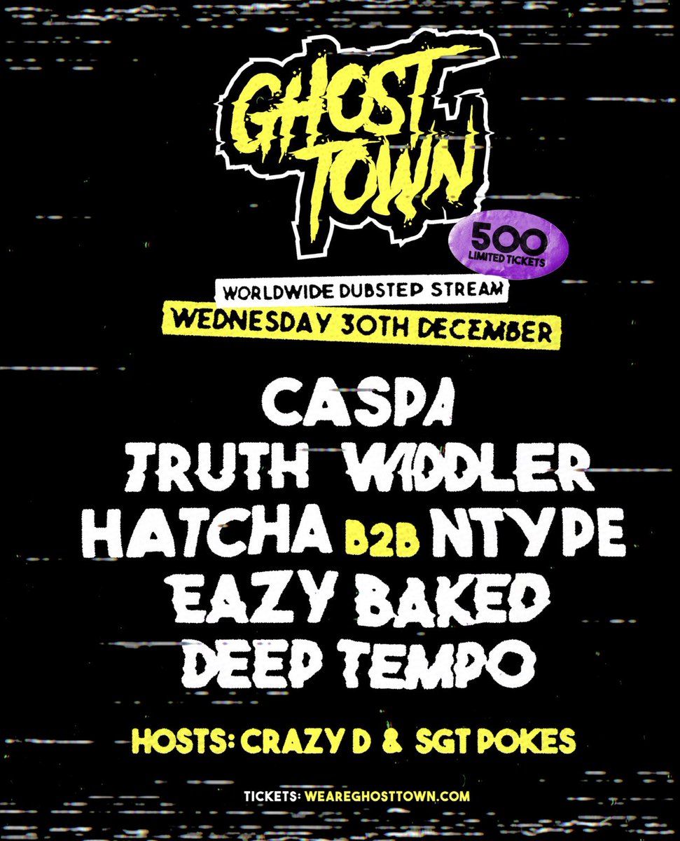 The_Widdler's tweet image. Ending 2020 with the #WeAreGhostTown stream!

2-3 GMT // 6-7 PST // 9-10 EST

#GhostTown #TheWiddler #Stream