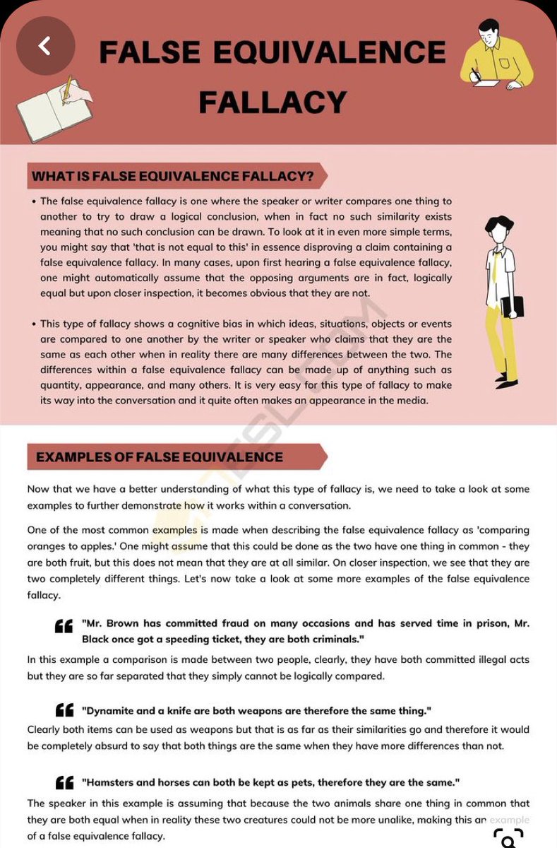 False equivalence: Not abuse, but used to deflect, derail and antagonize conversations about abuse.