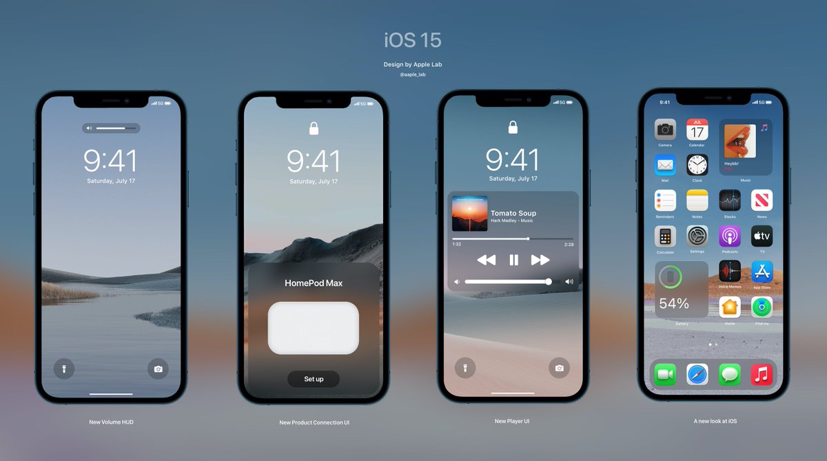apple lab a Twitter: "#iOS 15 the most modern and the best #OS in the world! Here's your second look at the #iOS15 #concept 👀 Design by @aaple_lab… https://t.co/yHp3N2Vc04"
